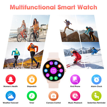 Karchilor 2024 Γυναικείο Smartwatch Bluetooth Call 1.39 Έξυπνα ρολόγια με οθόνη αφής για άνδρες Παρακολούθηση υγείαςIp67Αδιάβροχο Fitness