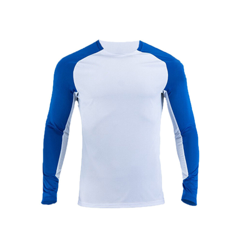 Kuzhida тренировъчно облекло за стрелба, фитнес загрявка, бягане, синьо щампован играч, бързосъхнеща фланелка, американска фланелка с дълги ръкави