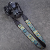 Retro etnilise stiiliga tikitud kaamerarihm DSLR mikro ühe kaamera õlarihm sobib Fuji jaoks Sony jaoks Canoni jaoks