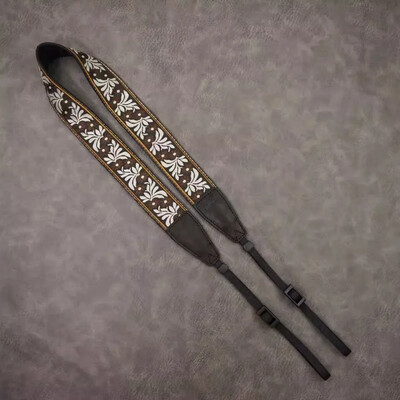 Retro etnilise stiiliga tikitud kaamerarihm DSLR mikro ühe kaamera õlarihm sobib Fuji jaoks Sony jaoks Canoni jaoks