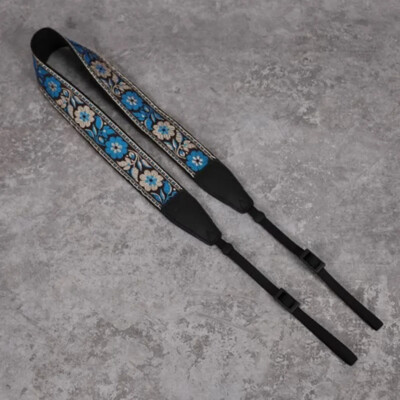 Retro etnilise stiiliga tikitud kaamerarihm DSLR mikro ühe kaamera õlarihm sobib Fuji jaoks Sony jaoks Canoni jaoks