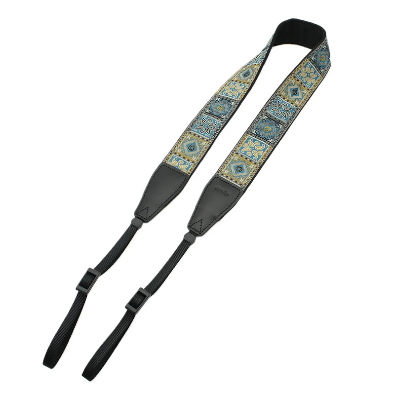 Retro etnilise stiiliga tikitud kaamerarihm DSLR mikro ühe kaamera õlarihm sobib Fuji jaoks Sony jaoks Canoni jaoks