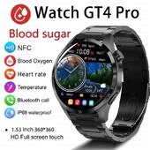 GT4 PRO Pametni sat Muški sat 4 Pro AMOLED HD zaslon Bluetooth Poziv GPS Putanja NFC Otkucaji srca BloodSugar SmartWatch 2024 Novo