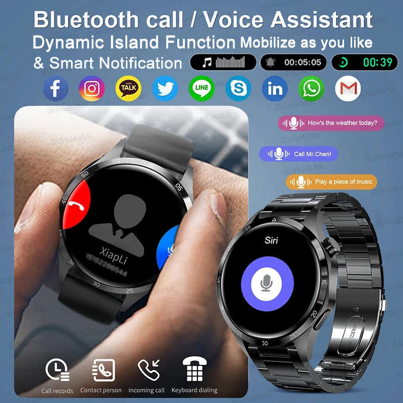 GT4 PRO Pametni sat Muški sat 4 Pro AMOLED HD zaslon Bluetooth Poziv GPS Putanja NFC Otkucaji srca BloodSugar SmartWatch 2024 Novo