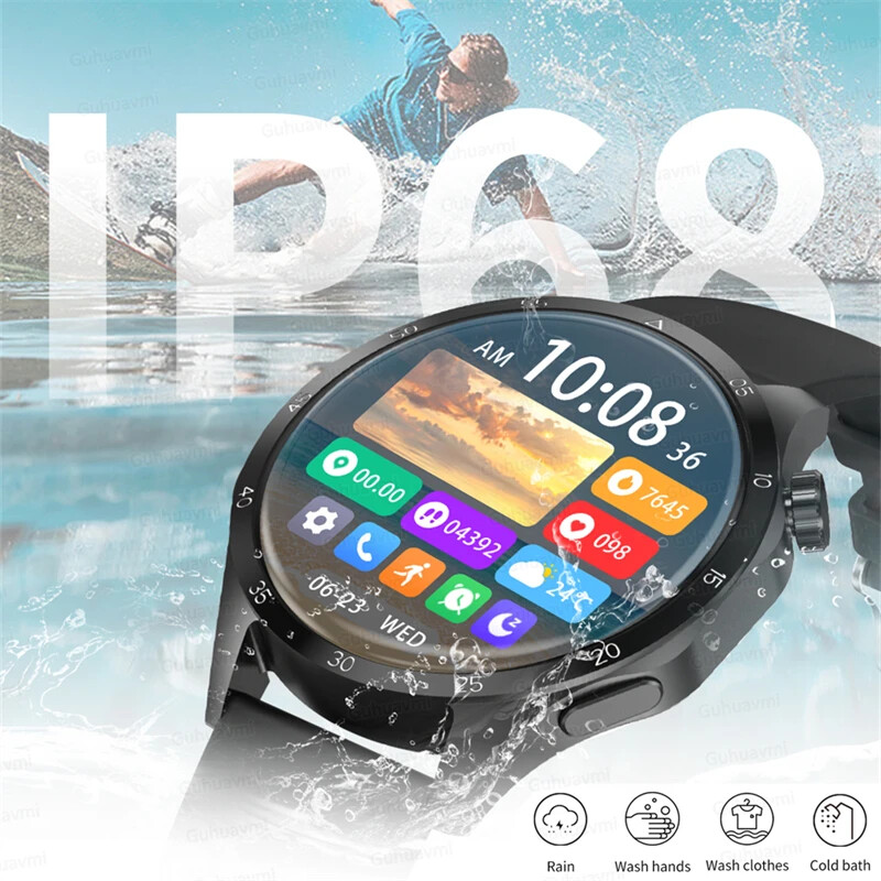 GT4 PRO Pametni sat Muški sat 4 Pro AMOLED HD zaslon Bluetooth Poziv GPS Putanja NFC Otkucaji srca BloodSugar SmartWatch 2024 Novo