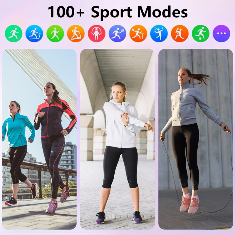 LAXASFIT 2024 Pametni sat 2,01-inčni HD zaslon Bluetooth Talk 100+ Sport Mode IP68 vodootporan pametni sat za muškarce i žene