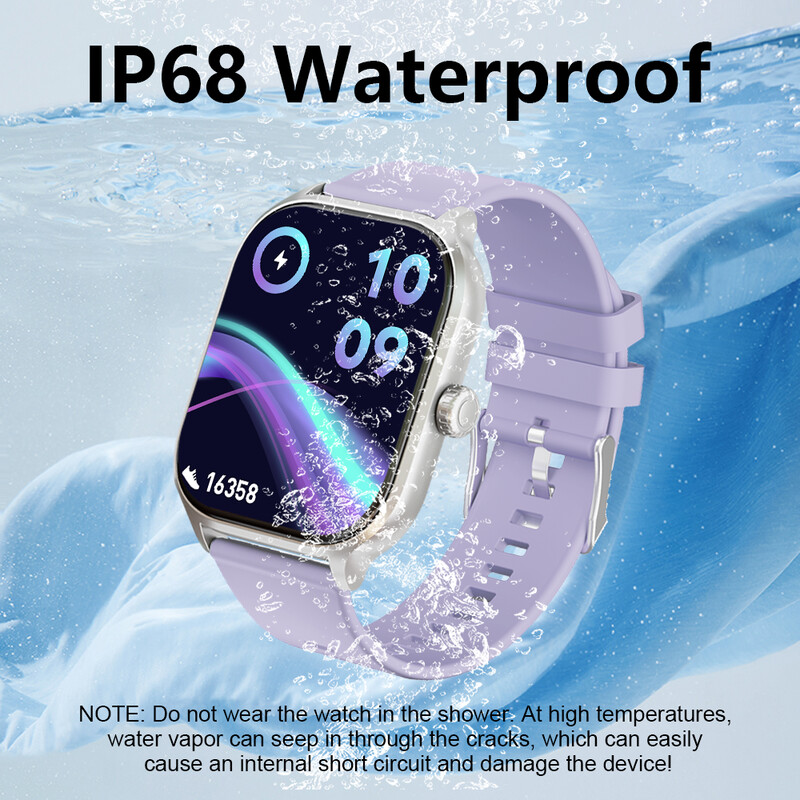 LAXASFIT 2024 Pametni sat 2,01-inčni HD zaslon Bluetooth Talk 100+ Sport Mode IP68 vodootporan pametni sat za muškarce i žene