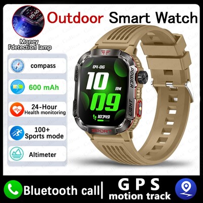 2024 Νέο για Xiaomi GPS Track Smartwatch Men Bluetooth Call 600Mah Μπαταρία πυξίδα LED Φωτισμός υπαίθριου Στρατιωτικού ανδρικού Smartwatch