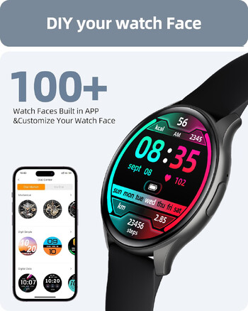 2024 True AMOLED Smart Watch γυναικεία οθόνη Εμφάνιση πάντα ώρας 466*466 HD Health Tracker Φωνητική κλήση Smartwatch Women for Xiaomi