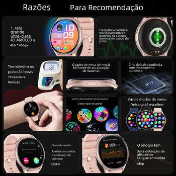 2024 Νέο Smartwatch Γυναικείο 466*466 AMOLED 1,43\