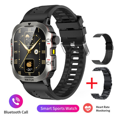 2024 Нов LED мъжки смарт часовник HD сензорен екран Bluetooth Call Smartwatch Multi sport Mode Мониторинг на здравето Водоустойчив смарт часовник