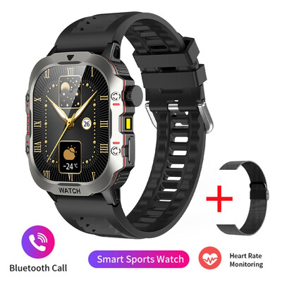 2024 Нов LED мъжки смарт часовник HD сензорен екран Bluetooth Call Smartwatch Multi sport Mode Мониторинг на здравето Водоустойчив смарт часовник