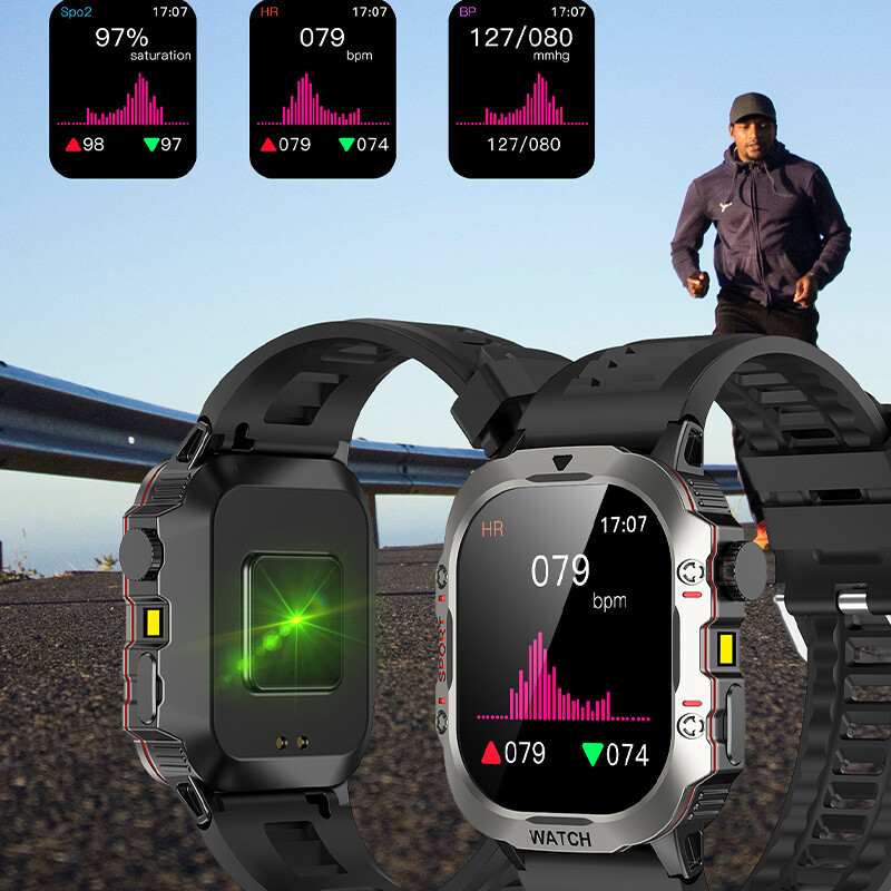 2024 Нов LED мъжки смарт часовник HD сензорен екран Bluetooth Call Smartwatch Multi sport Mode Мониторинг на здравето Водоустойчив смарт часовник