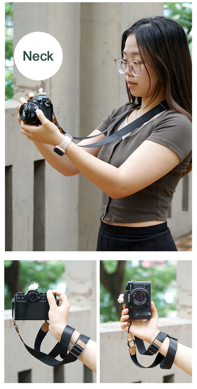 Fotoaparato peties dirželio ilgis Reguliuojamas universalus plotis, greitai atleidžiamas, ilgas audinys, skirtas sony canon nikon fujifilm