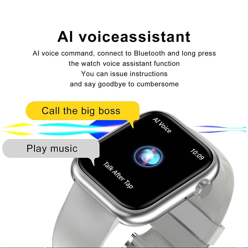 2024 HD Bluetooth разговор Мъжки интелигентен часовник 100+ спортни режима Водоустойчив Сърдечен ритъм Кислород в кръвта Спортно проследяване Дамски интелигентен часовник