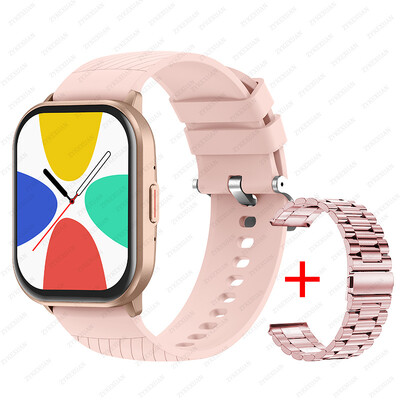 2024 m. Nauja, skirta Xiaomi Smart Watch Vyrams Moterų Bluetooth Skambutis Širdies ritmo kraujo deguonies balso asistentas 100+Sports Man SmartWatch+Box