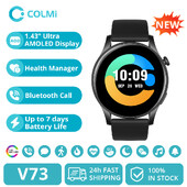 [2024 Νέο] Έξυπνο ρολόι COLMI V73 AMOLED Οθόνη Bluetooth Κλήσεις Health Fitness Tracking Έξυπνο ρολόι για άνδρες γυναίκες