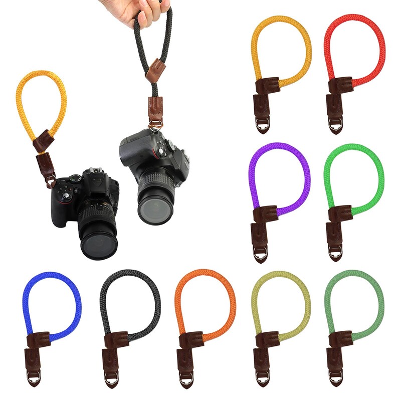 Curea de mână pentru aparatul foto, anti-alunecare, curea confortabilă de mână pentru aparate foto DSLR SLR fără oglindă Conector pentru mânere de transport