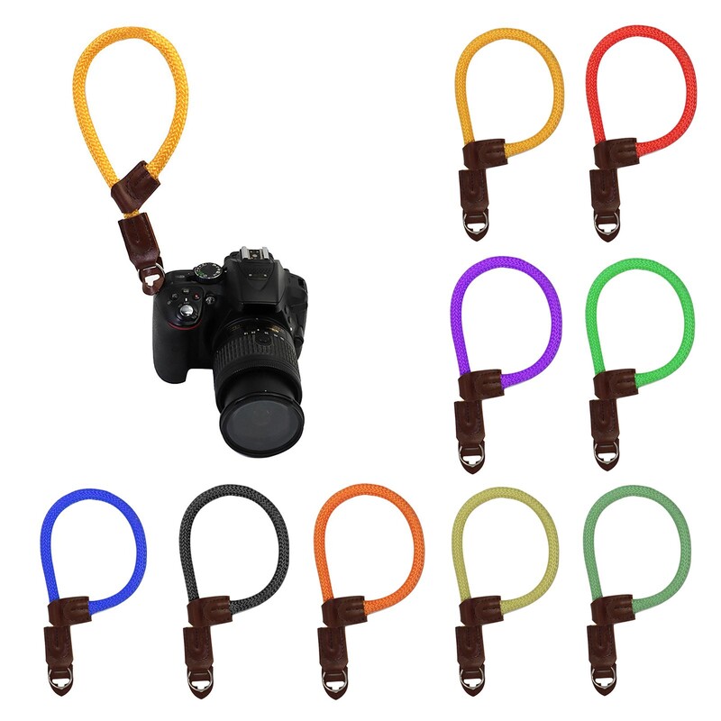 Curea de mână pentru aparatul foto, anti-alunecare, curea confortabilă de mână pentru aparate foto DSLR SLR fără oglindă Conector pentru mânere de transport