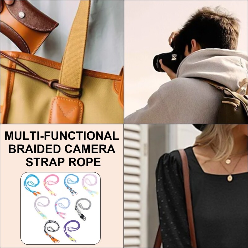 120 см модна цветна каишка за камера Практична каишка за рамо на камера Въже за катерене Подходящо за различни фотоапарати Лесно за използване