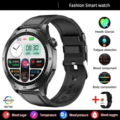 2024-es új, orvosi minőségű okosóra vércukorszint vérzsír húgysav EKG+PPG testhőmérséklet Bluetooth hívás egészségügyi okosóra