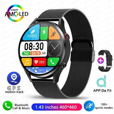 2024. aasta uus nutikell Galaxy Watch 4 meeste GPS Sport veekindel kell AMOLED HD Bluetooth Call Smart Watch Android IOS