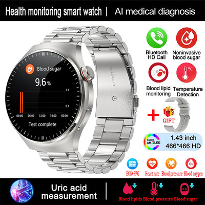 2024. aasta uus meditsiiniline nutikell meeste EKG+PPG vere lipiidide veresuhkur kusihappe HRV tester AMOLED HD BT kõne naiste nutikell