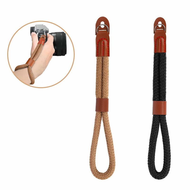 Besegad ručno rađena najlonska narukvica za remen za ručni zglob, pletena narukvica za remen za digitalnu SLR kameru Canon Sony Leica