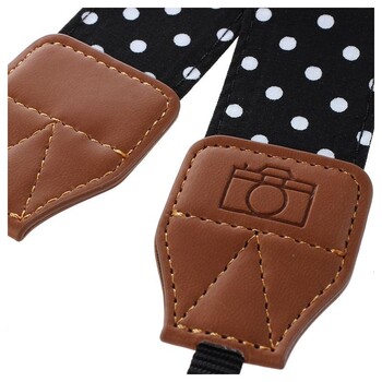 Universal Retro Polka Dots Μπλε ζώνη ώμου Λωρίδα φωτογραφικής μηχανής Λαιμός φωτογραφίας για Canon Nikon Sony Pentax Leica Fuji Olympus DSLR