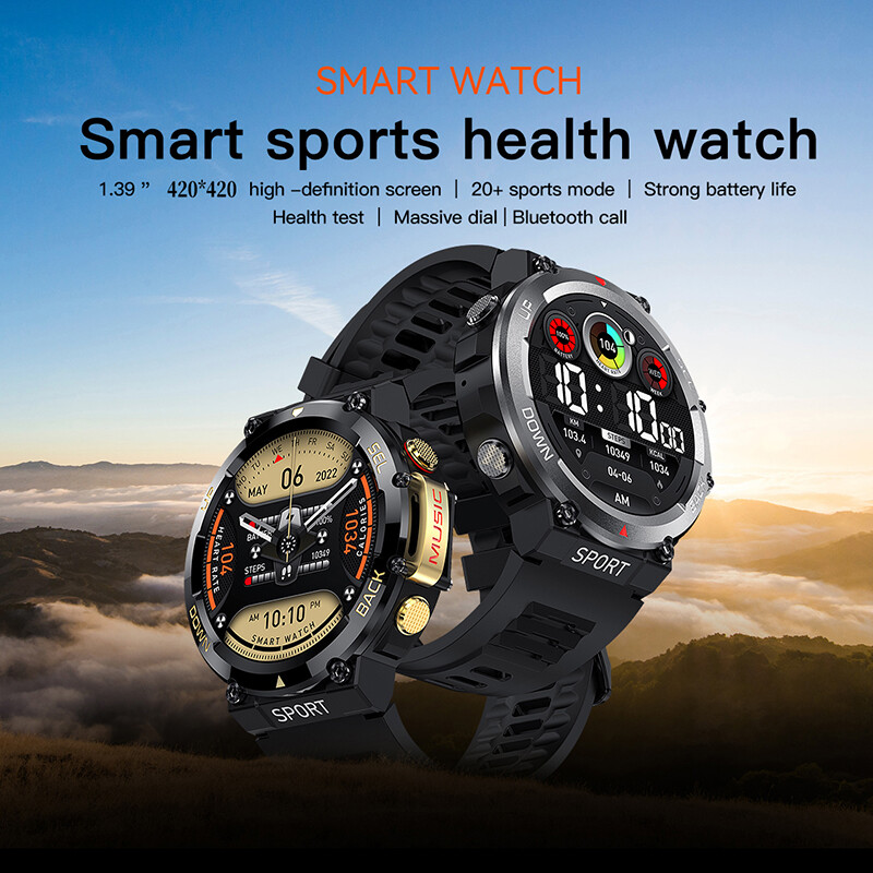 LEMFO Smart Watch Men 1,39`` 420*420 HD Οθόνη IP68 Αδιάβροχη Bluetooth Κλήση Μουσική Play Sport 420mah LF33 Smartwatch Men 2024