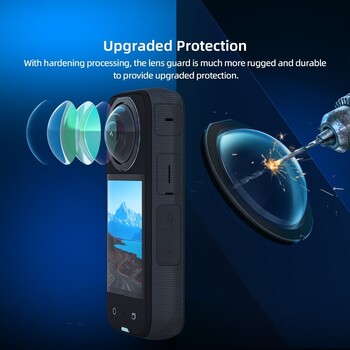 Anti-Scratch For Insta360 X3 Sticky Lens Guards Dual-Lens 360 Mod For Insta 360 X3 Protector Καπάκι φακού Αξεσουάρ κάμερας Νέο