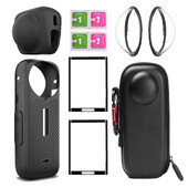 Pentru Insta360 X4 Protector lentile + Geantă de depozitare + Film protector pentru ecran pentru Insta 360 X4 Protector lentilă Accesoriu pentru cameră anti-zgârieturi
