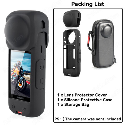 Pentru Insta360 X4 Protector lentile + Geantă de depozitare + Film protector pentru ecran pentru Insta 360 X4 Protector lentilă Accesoriu pentru cameră anti-zgârieturi