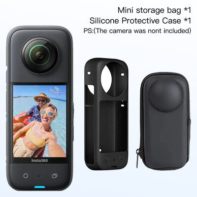 Zaštita leće za Insta360 X3 Dodaci Zaštita zaslona Silikonska maska Poklopac Mini torba za pohranu Zaštitni okvir za Insta 360 X3
