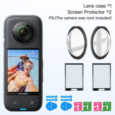 Zaštita leće za Insta360 X3 Dodaci Zaštita zaslona Silikonska maska Poklopac Mini torba za pohranu Zaštitni okvir za Insta 360 X3