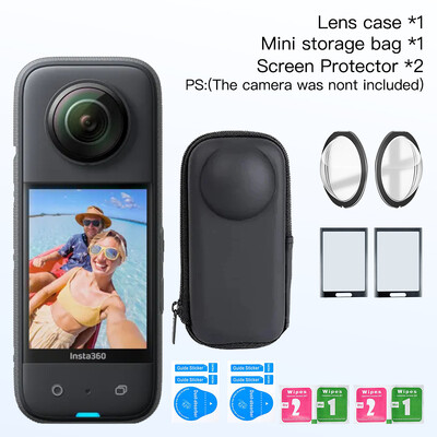 Zaštita leće za Insta360 X3 Dodaci Zaštita zaslona Silikonska maska Poklopac Mini torba za pohranu Zaštitni okvir za Insta 360 X3