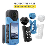 Sunnylife silikona objektīva vāciņš Insta360 X4 ķermeņa pretkrišanas mīksts aizsargmaciņš Insta360 X4 piederumiem