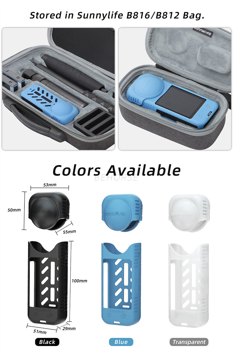 Sunnylife silikona objektīva vāciņš Insta360 X4 ķermeņa pretkrišanas mīksts aizsargmaciņš Insta360 X4 piederumiem