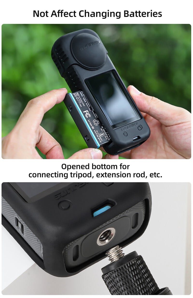 Sunnylife silikona objektīva vāciņš Insta360 X4 ķermeņa pretkrišanas mīksts aizsargmaciņš Insta360 X4 piederumiem