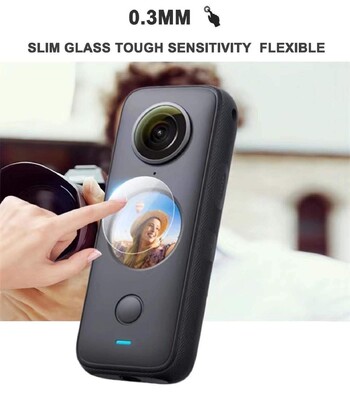 Tempered Glass for Insta360 ONE X2 Anti-scratch Screen Protector for Insta 360 X2 Action Camera Protective Film Accessories