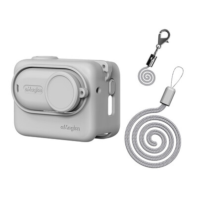 Silikoninis apsauginis dėklas, skirtas Insta 360 GO 3S sportinės kameros korpuso dangtelis, visapusiška apsauga, skirta Insta360 GO3S priedams