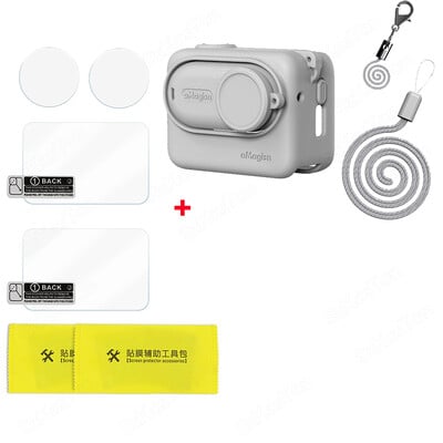 Silikoninis apsauginis dėklas, skirtas Insta 360 GO 3S sportinės kameros korpuso dangtelis, visapusiška apsauga, skirta Insta360 GO3S priedams