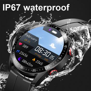 2024 Νέο Bluetooth Call Smart Watch Men Ανδρικό Αδιάβροχο Sport Fitness Tracker Weather Display Man Smartwatch Para Android IOS Watch