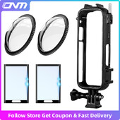 Štitnik za leće + Zaštita zaslona + Okvir za Insta360 X4 Zaštitna maska protiv ogrebotina & 20D meka folija & Dodaci za okvir protiv pada