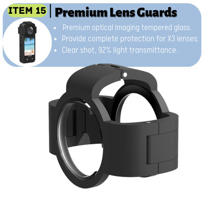 Insta360 X3 Аксесоари Силиконов защитен калъф Закалено стъкло Протектор на екрана Капачка на обектива Предпазители за обектива Метална рамка Калъф за носене