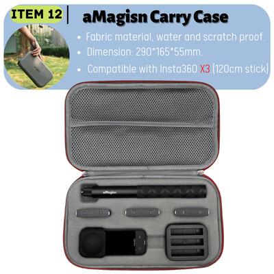 Insta360 X3 Аксесоари Силиконов защитен калъф Закалено стъкло Протектор на екрана Капачка на обектива Предпазители за обектива Метална рамка Калъф за носене