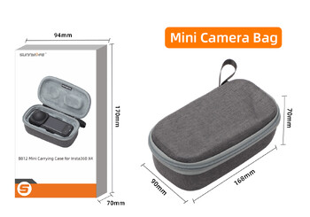 Mini Storage Bag for Insta360 X4 Single Machine Package Σώμα Τσάντα αποθήκευσης Προστατευτική θήκη μεταφοράς Αξεσουάρ αθλητικής κάμερας