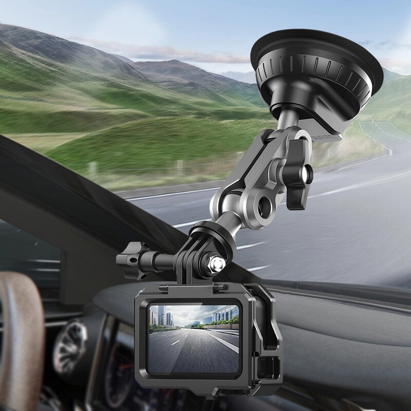 Akcijska kamera Dash Cam Nosač telefona za automobil 1/4 inča Kamera Auto Suction Mount 360 Podesiv za GoPro Insta360 DJI akcijsku kameru