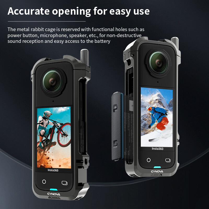 Insta360 X4 Metalni kavez za Insta 360 X4 Dodaci za fotoaparat Dodatna namjenska kapica za objektiv