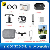 Insta360 GO 3 Originalna kolekcija dodataka Torbica za ronjenje Torbica za nošenje Štitnik za objektiv Brzo otpuštajući nosač Magnet Privjesak Zaštita zaslona